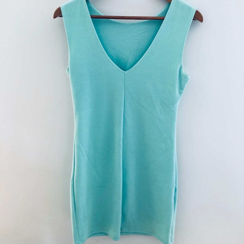 Tea n Rose Bodycon Dress- green with bedazzle M - Picture 2 of 6